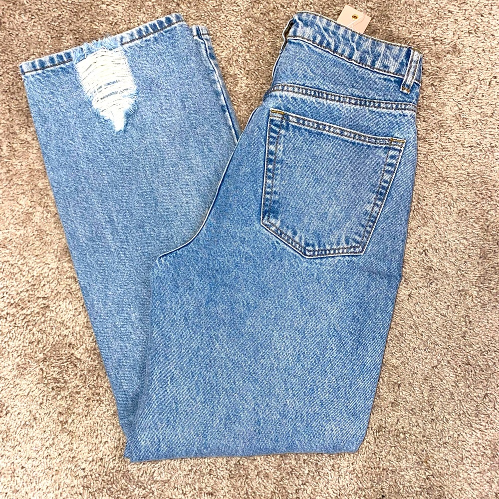 MISS LOLA high waisted boyfriend jeans